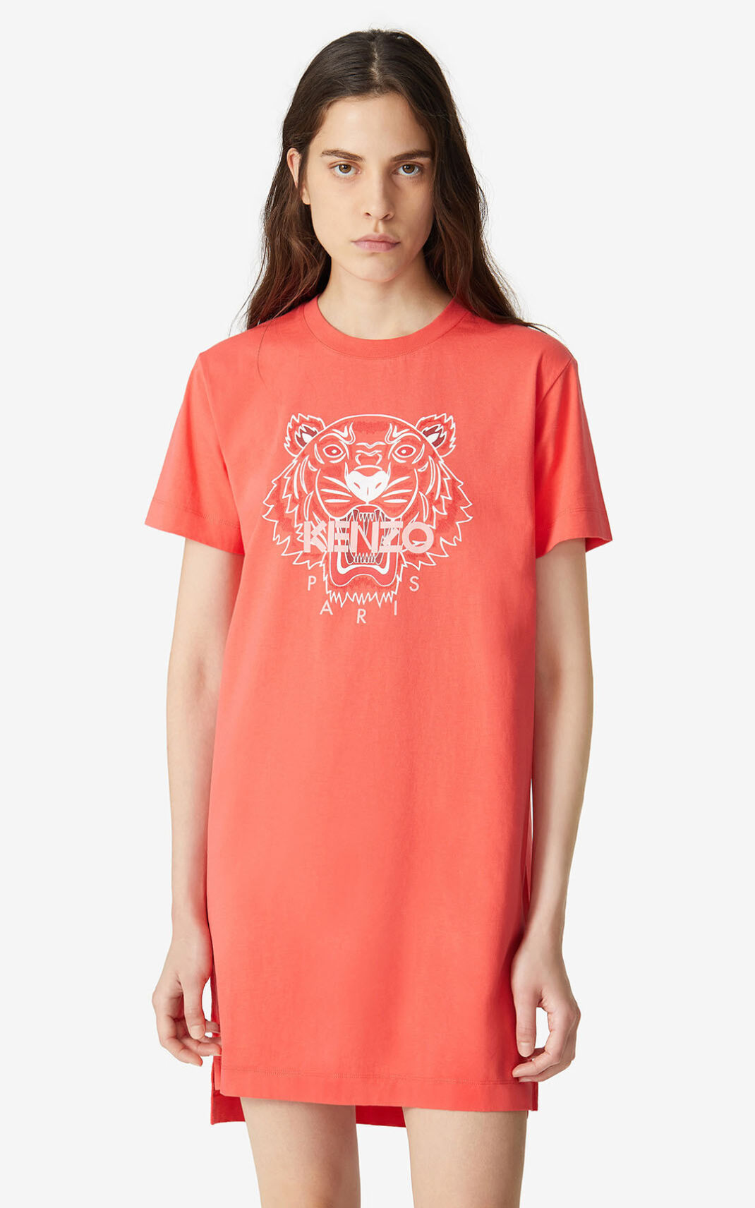 Kenzo Tiger T shirt Kjole Dame - Rød DK-796570